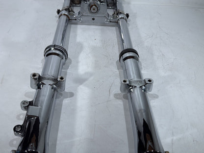2000 Harley Dyna FXDWG Wide Glide OEM Front Triple Tree Set & LH RH Fork Legs Sliders