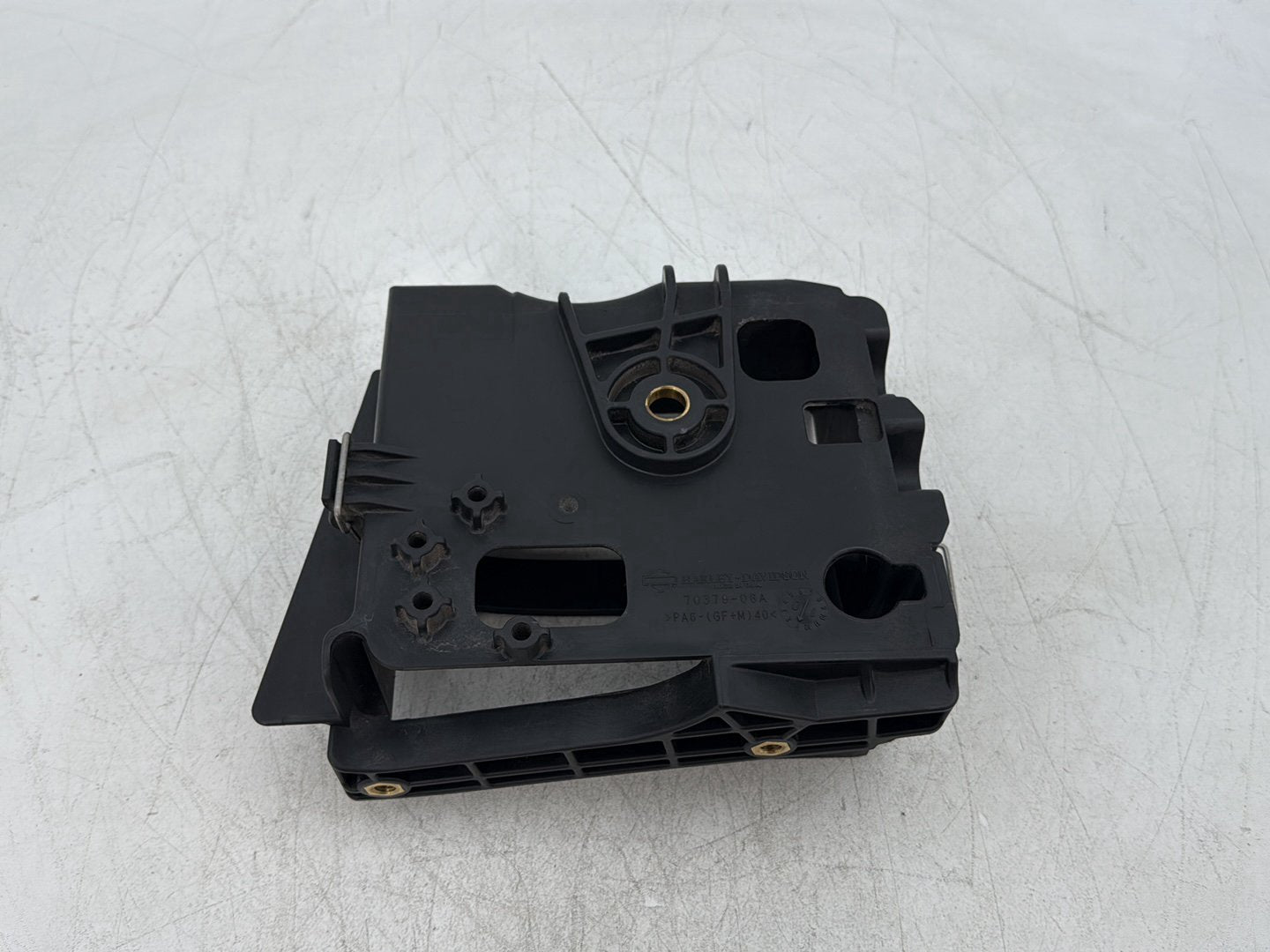 2010 Harley Dyna Fat Bob FXDF OEM Battery Tray Bracket Holder Carrier