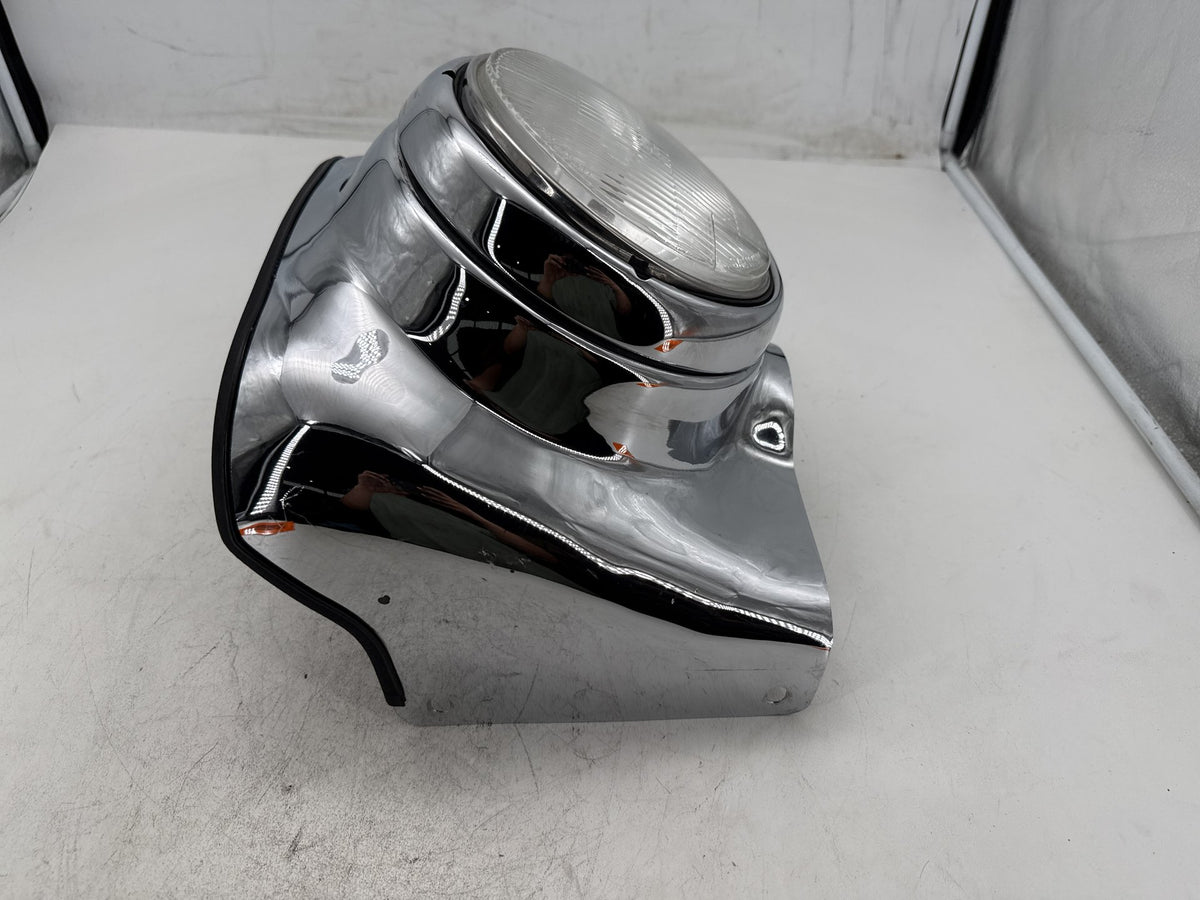 93 Harley Electra Glide Touring Headlight Headlamp Head Light Halogen w/ Nacelle