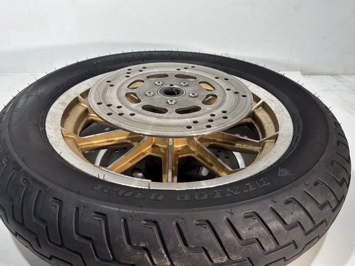 95 Harley Touring Electra Glide Classic OEM Front Wheel Rim Tire Anniversary 16"