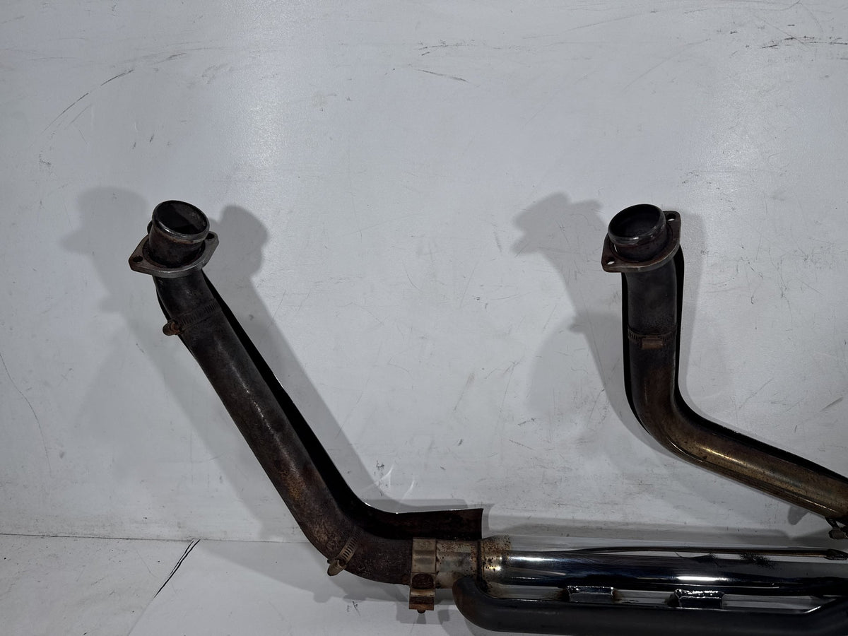 2002 Harley Heritage Softail Classic FLSTC Exhaust Header Pipes Muffler PYTHON