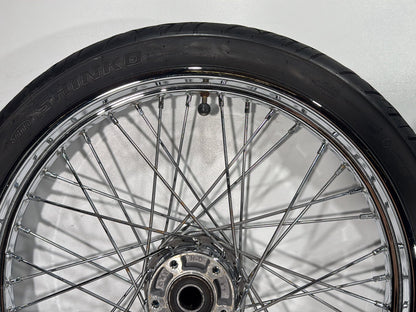 2006 Harley Dyna FXDWGI Wide Glide OEM Front Rear Wheel Rim Tire Spoked