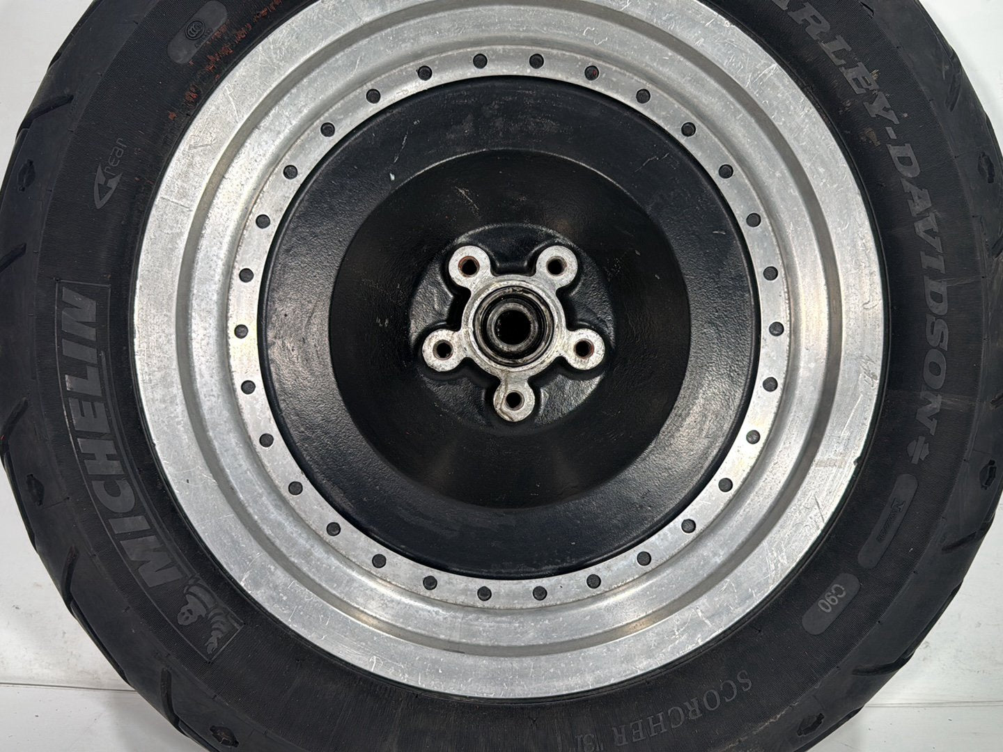 2000 Harley Dyna FXDWG Wide Glide OEM Rear Wheel Rim Tire