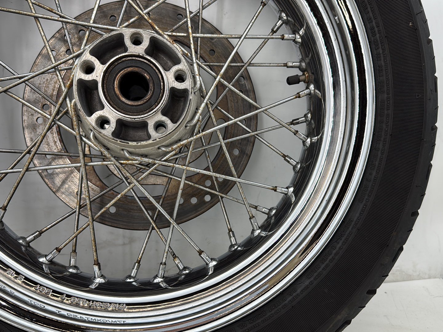 2012 Harley Dyna Super Glide Custom FXDCI OEM Rear Wheel Rim Tire Spoked
