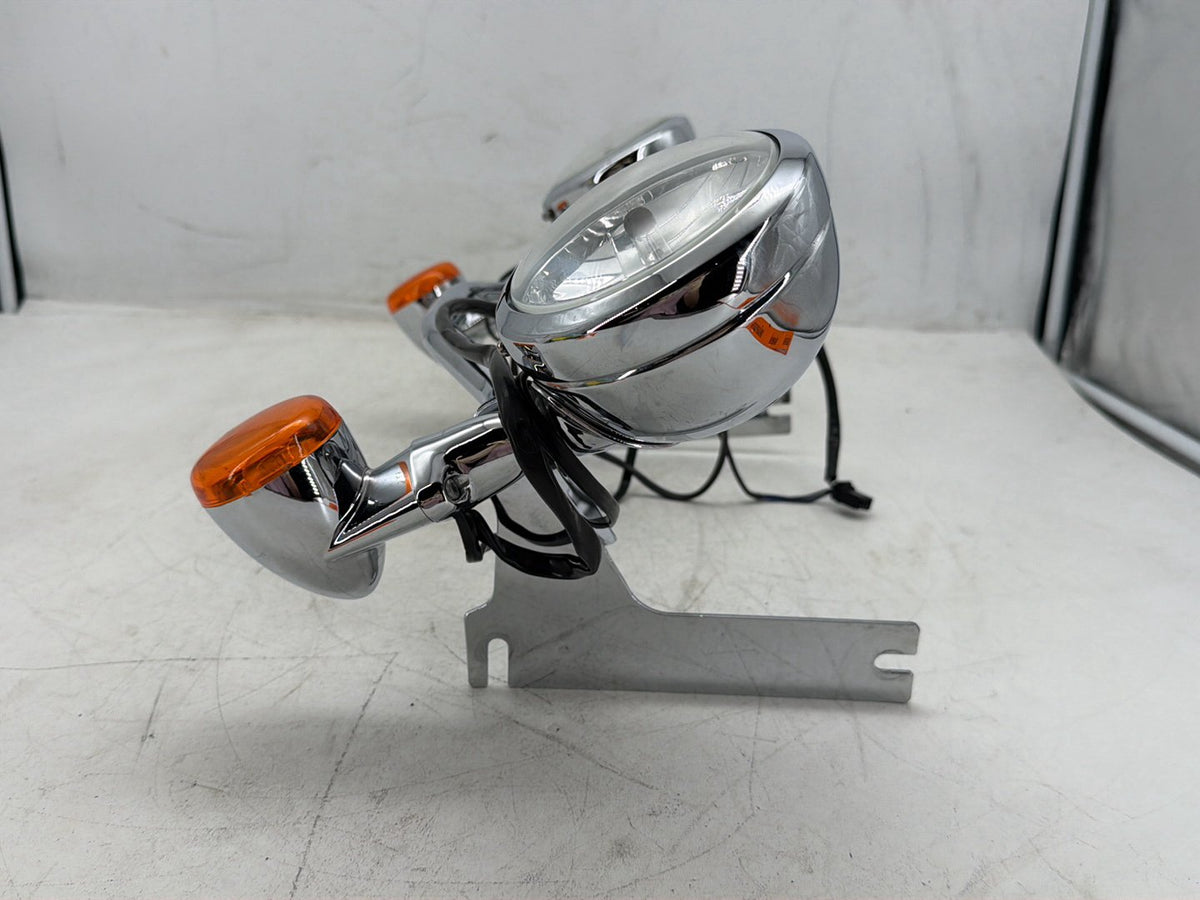 2007 Harley Electra Glide Touring OEM Front Turn Signal Indicators Aux Light Bar