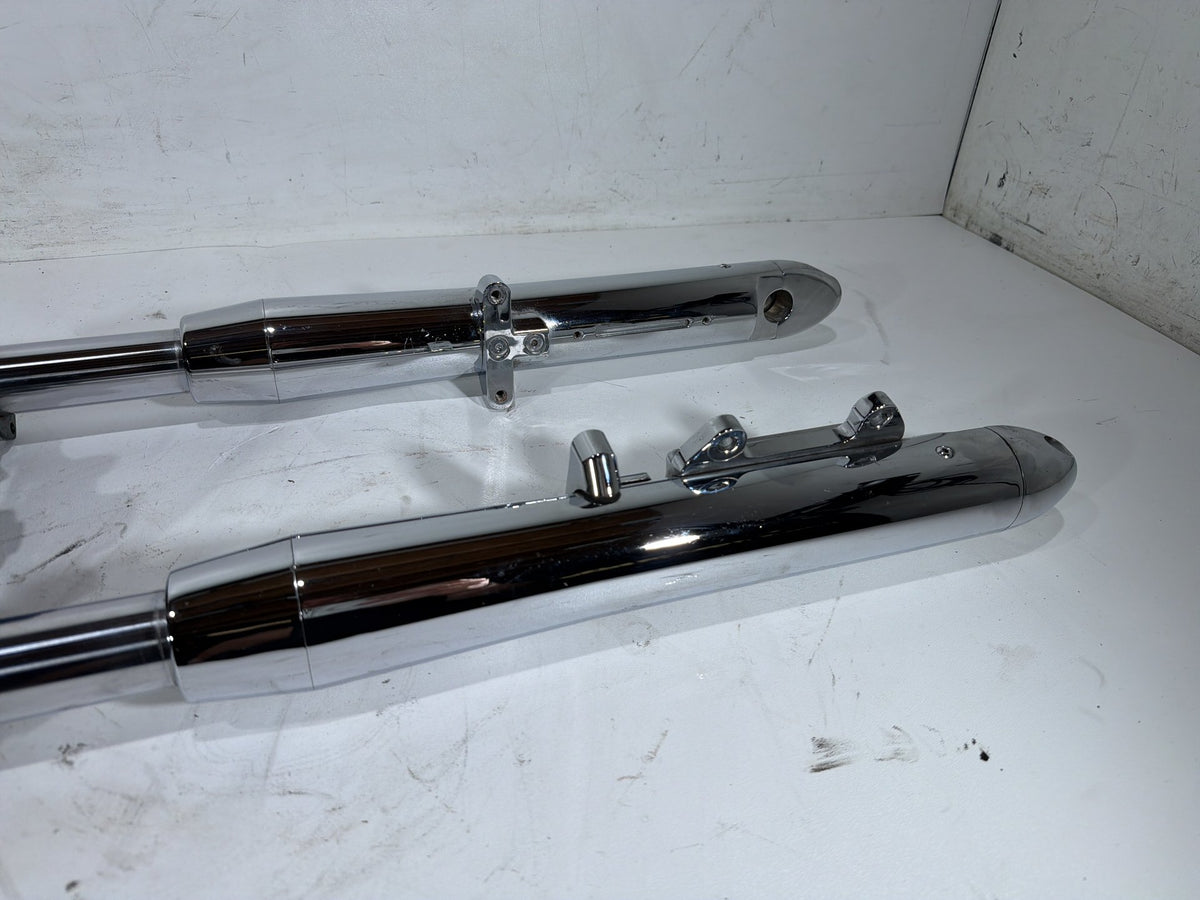 1997 Harley Heritage Softail OEM Front Triple Tree Set & LH RH Fork Legs Sliders