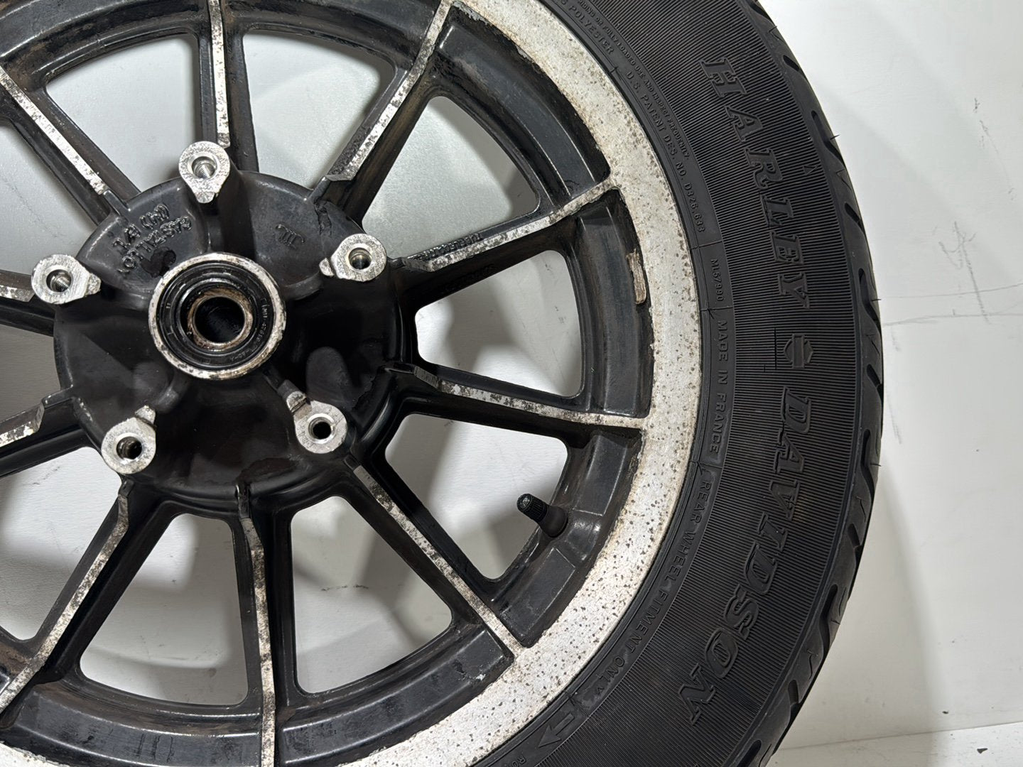 1997 Harley Road King Touring Police Front & Rear Wheel Rim Tire 43402-87A 16"
