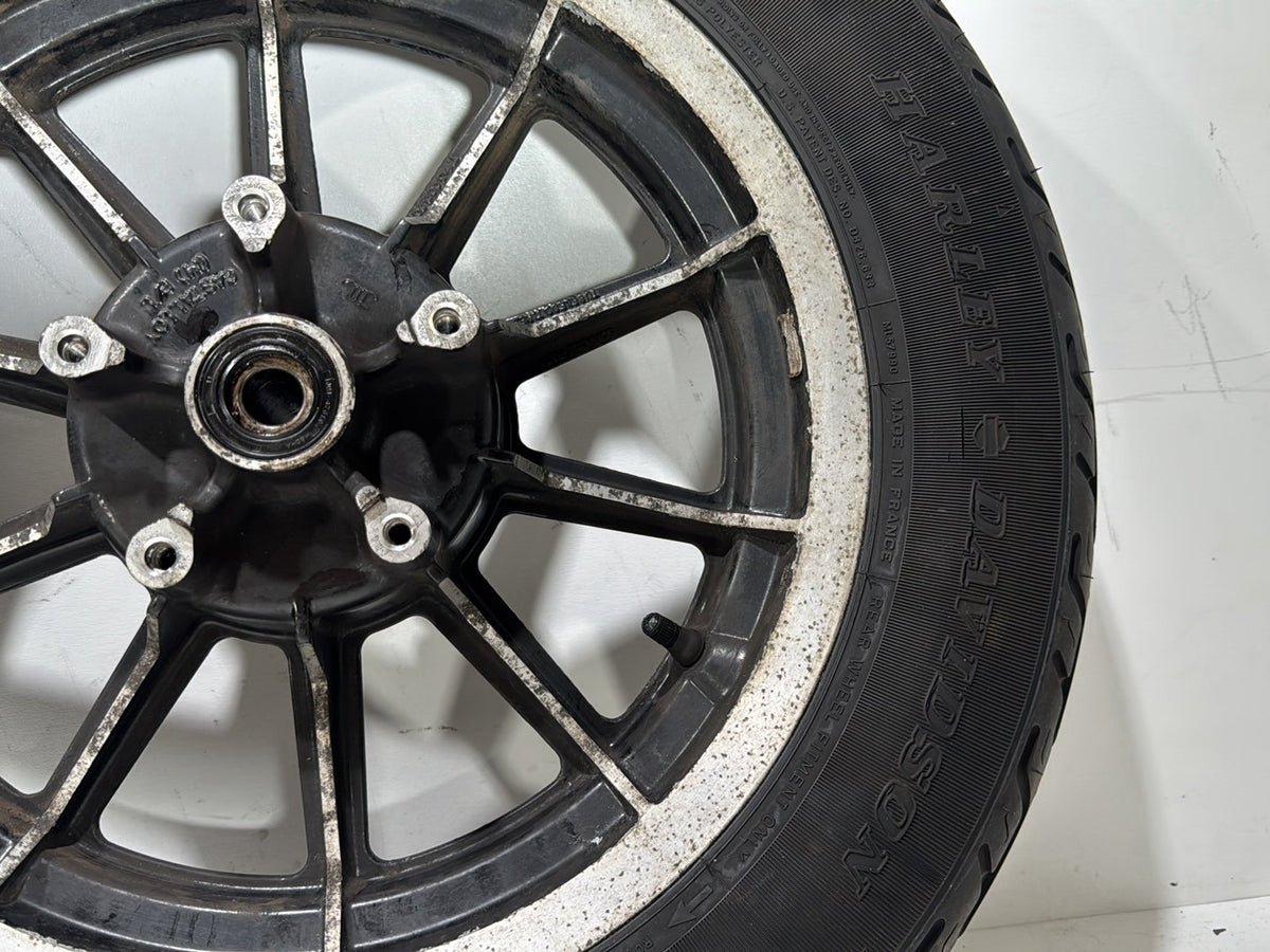 1997 Harley Road King Touring Police Front & Rear Wheel Rim Tire 43402-87A 16"