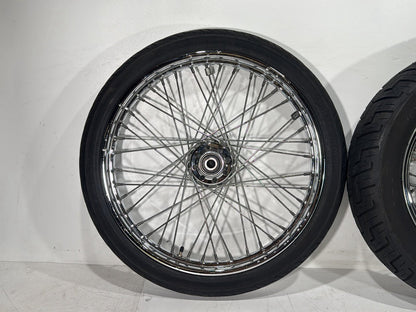 2003 Harley Dyna Wide Glide FXDWG OEM Front Rear Wheel Rim Tire Spoked