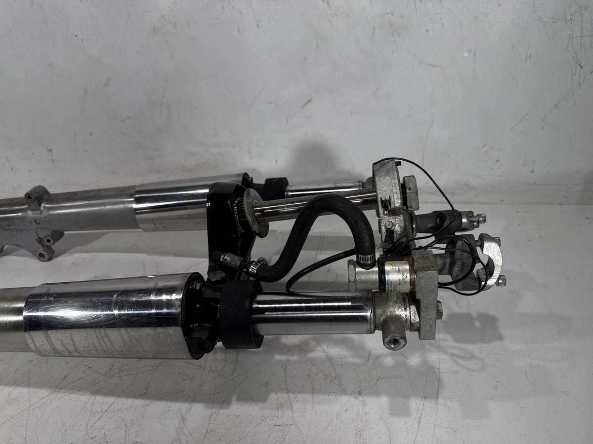 93 Harley Electra Touring Sport Front Triple Tree Set & LH RH Fork Legs Sliders