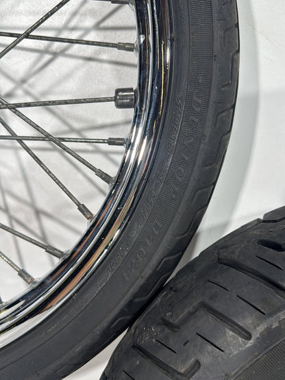 2003 Harley Dyna Wide Glide FXDWG OEM Front Rear Wheel Rim Tire Spoked
