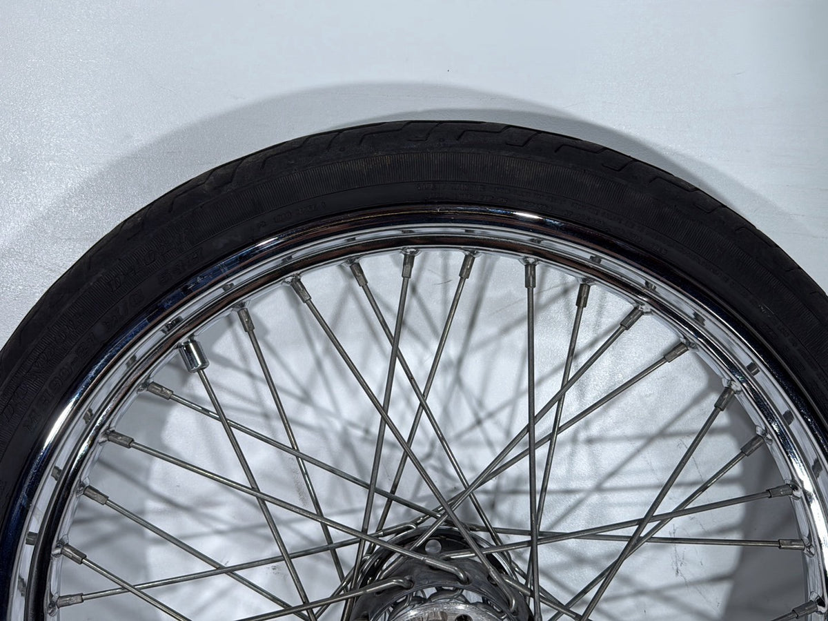 2000 Harley Dyna FXDWG Wide Glide OEM Front Wheel Rim Tire Spoked MH90-21 21"