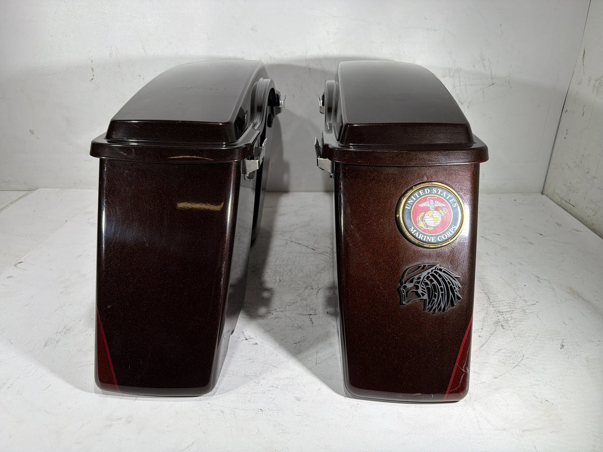 2011 Harley Electra Glide Touring Ultra OEM Left Right Saddlebags Luggage NOKey