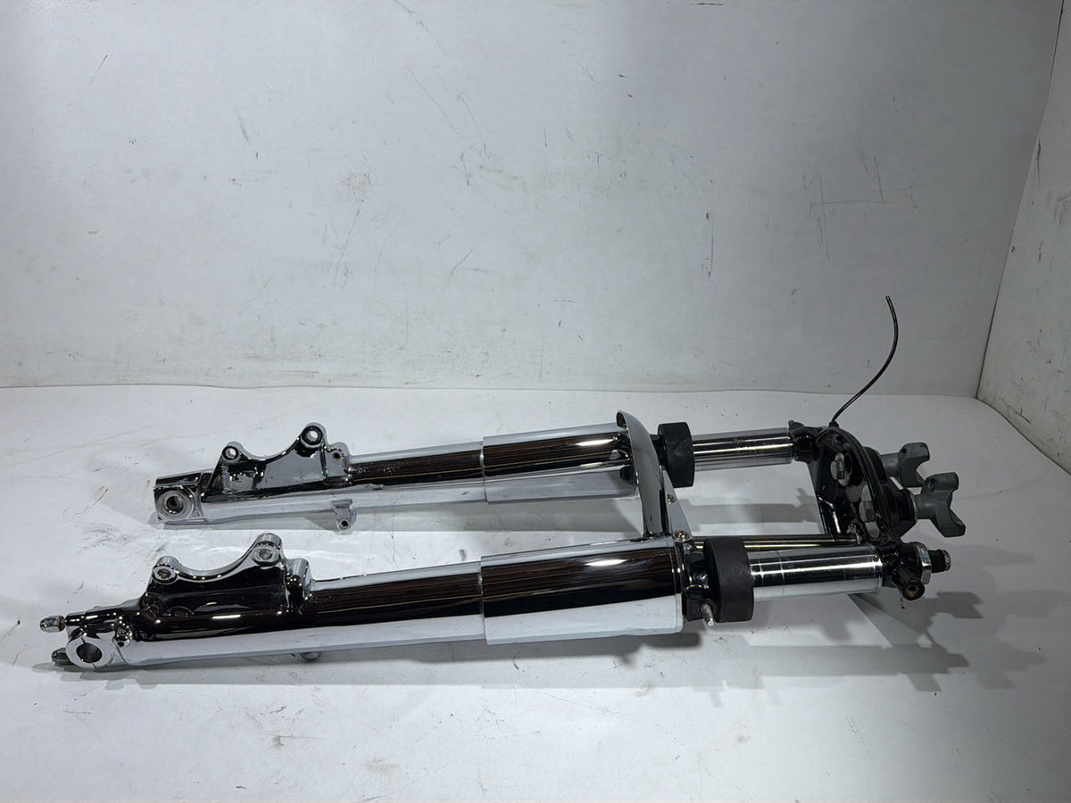 1997 Harley Road King Touring Front Triple Tree Set & LH RH Fork Legs Sliders