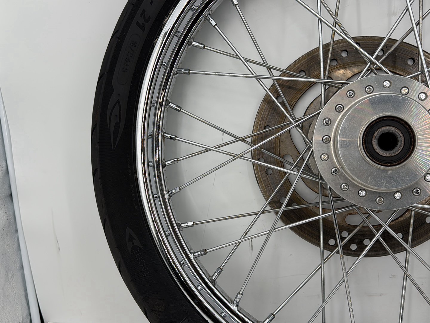 2004 - 2013 Harley-Davidson Sportster 883 Custom Front Wheel Rim Tire Spoked 44610-05