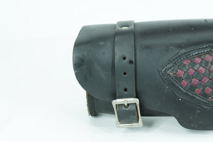 1999 - 2006 Harley-Davidson Dyna Wide Glide Front Onboard Tool Bag Leather Storage Aftermarket