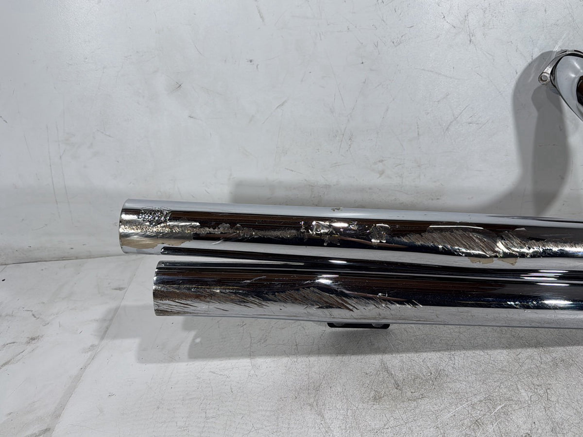 2003 Harley Softail Deuce FXSTD OEM Exhaust Header Pipes Vance & Hines SCRATCHED