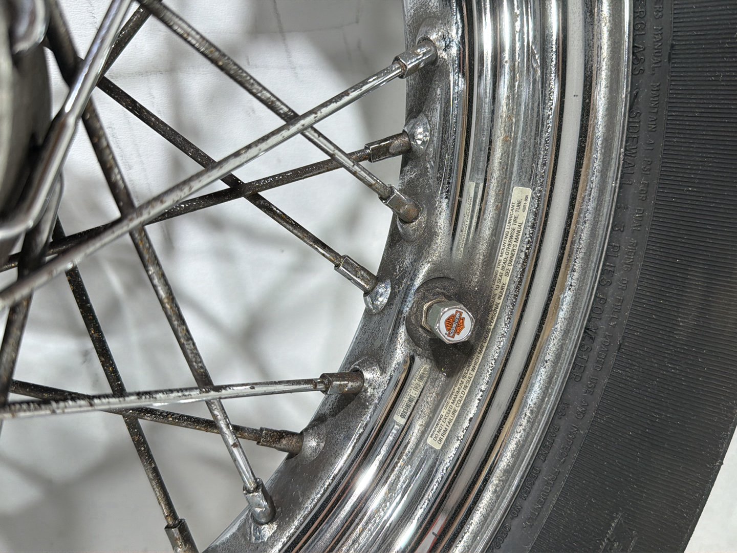 2005 Harley Sportster 1200 Roadster XL1200R OEM Front Rear Wheel Rim Tire Spoked