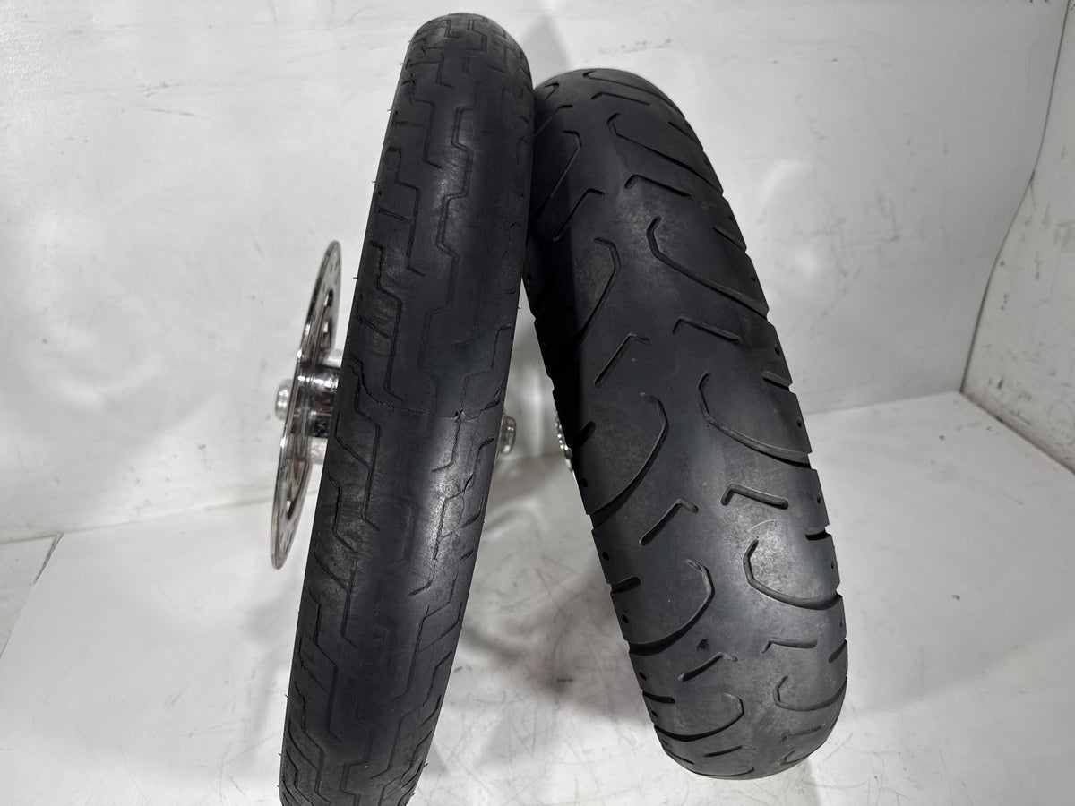 2001 Harley Softail Standard Front Rear Wheel Rim Tire MH90/21 130/90-16 16" 21"