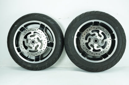 2008 - 2013 Harley-Davidson Touring Electra Police Front & Rear Wheel Rim Tire 41285-09