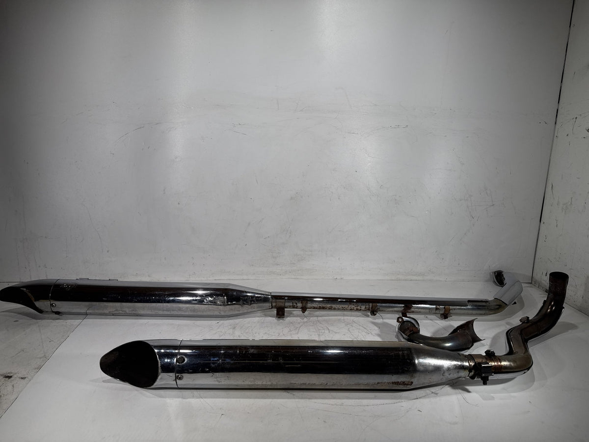 06 Harley Road King Touring Custom Exhaust Header Pipes Vance & Hines Scratched