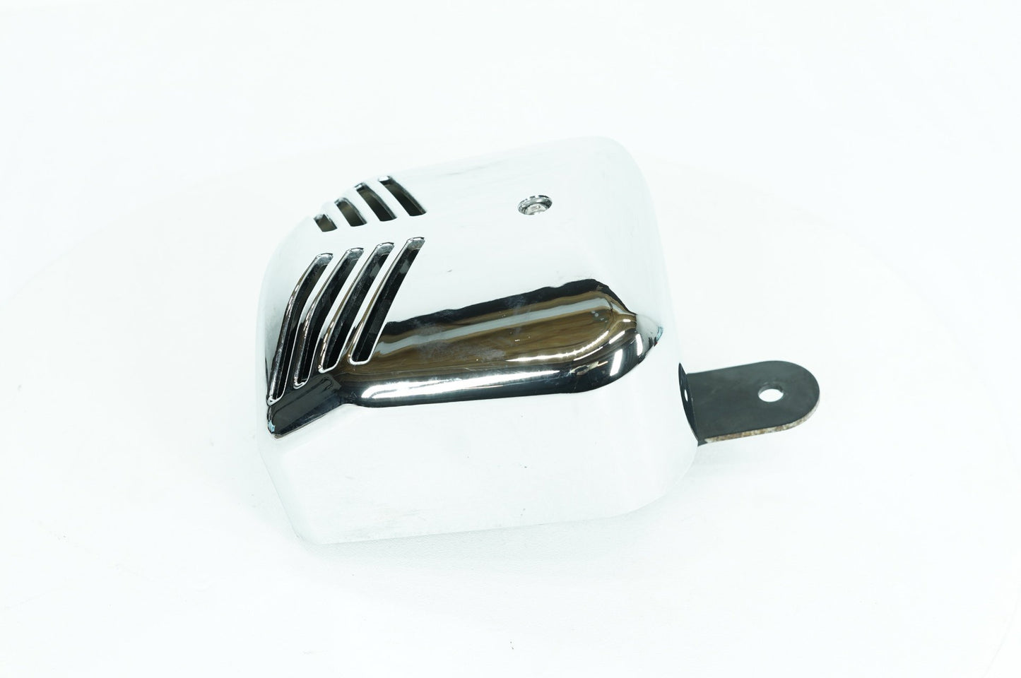 1984 - 1998 Harley-Davidson Touring Electra Glide Classic Horn Signal Klaxon Chrome Cover Ribbed