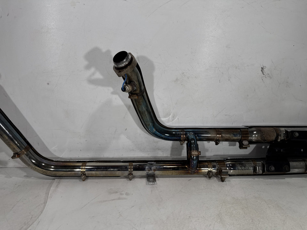 2011 Harley Softail Deluxe FLSTN OEM Exhaust Header Pipes Muffler Vance & Hines