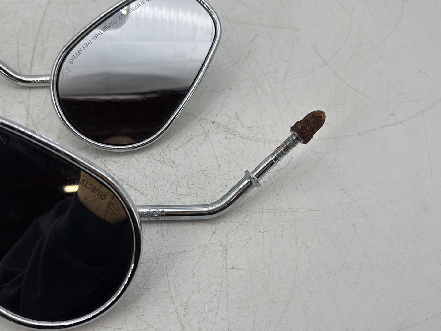 2005 Harley Dyna FXDWG Wide Glide OEM Left Right Rear View Mirror