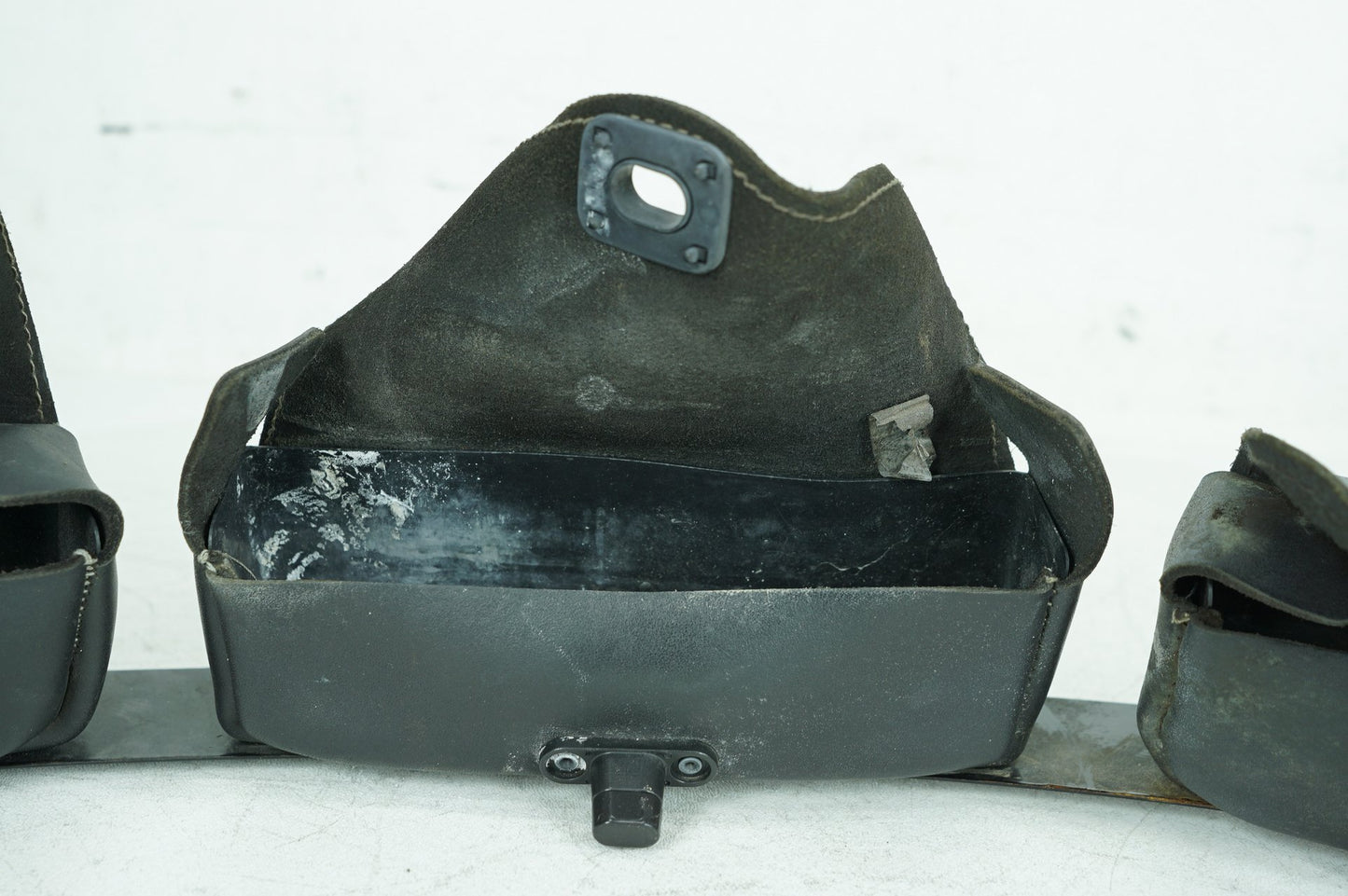 1999 - 2006 Harley-Davidson Touring Electra Glide Ultra Front Onboard Tool Bag Leather Storage Three Bag Pouch