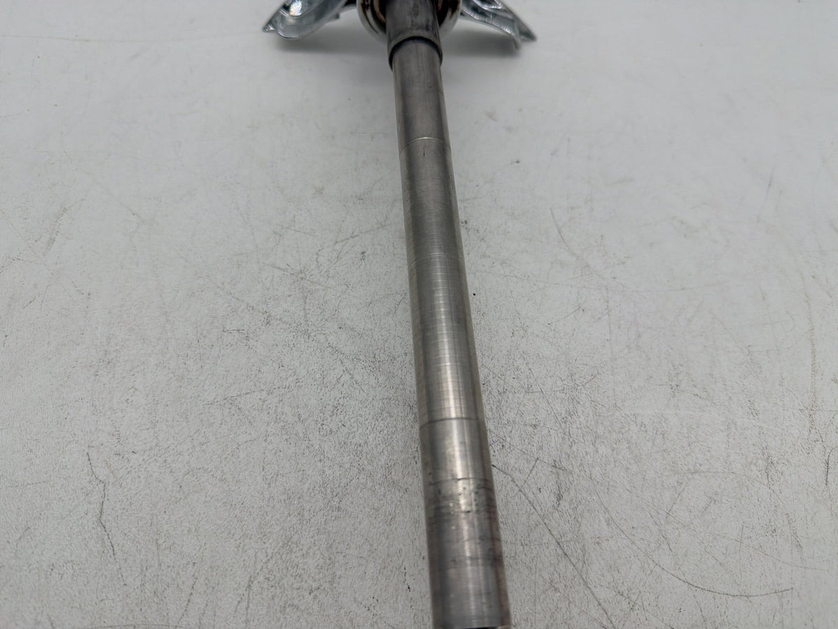 2001 Harley Softail Standard OEM Front Wheel Axle Bolt Shaft w/ Spearhead Caps