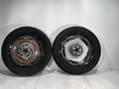 2004 Harley Road King Touring Custom FLHRSI OEM Front & Rear Wheel Rim Tire
