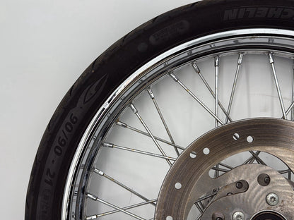 2004 - 2013 Harley-Davidson Sportster 883 Custom Front Wheel Rim Tire Spoked 44610-05