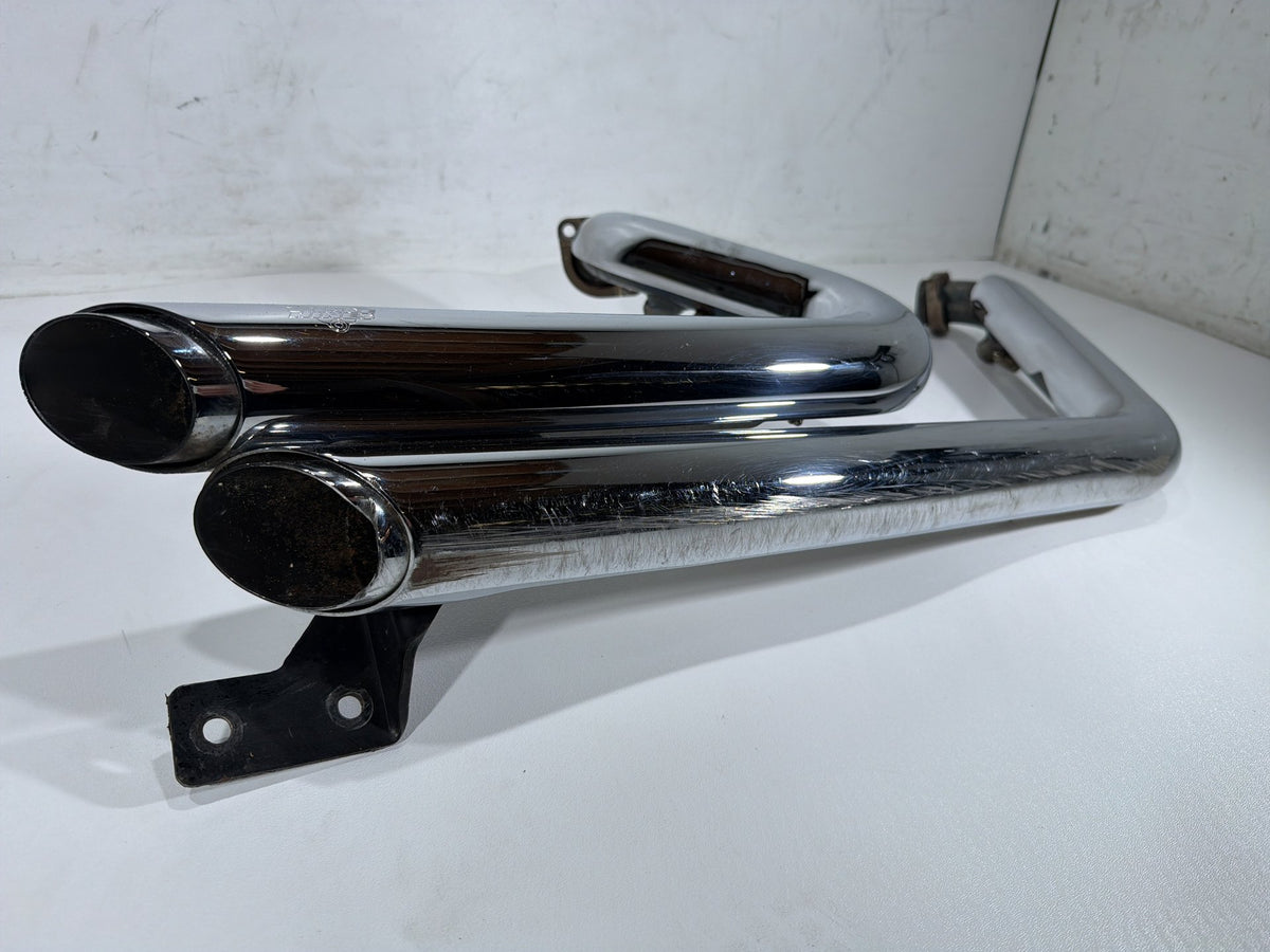 2008 Harley Softail Custom FXSTC OEM Exhaust Header Pipes Vance & Hines