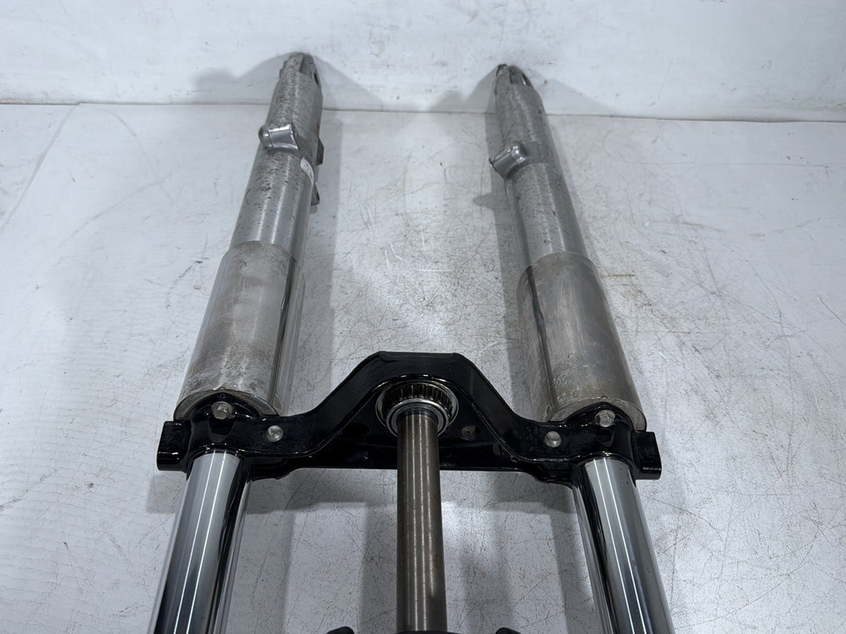 11 Harley Road Glide Touring OEM Front Triple Tree Set & LH RH Fork Legs Sliders