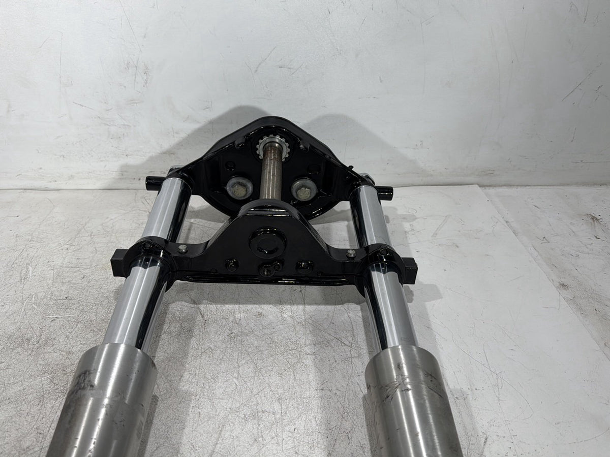 10 Harley Electra Glide Touring Front Triple Tree Set & LH RH Fork Legs Sliders