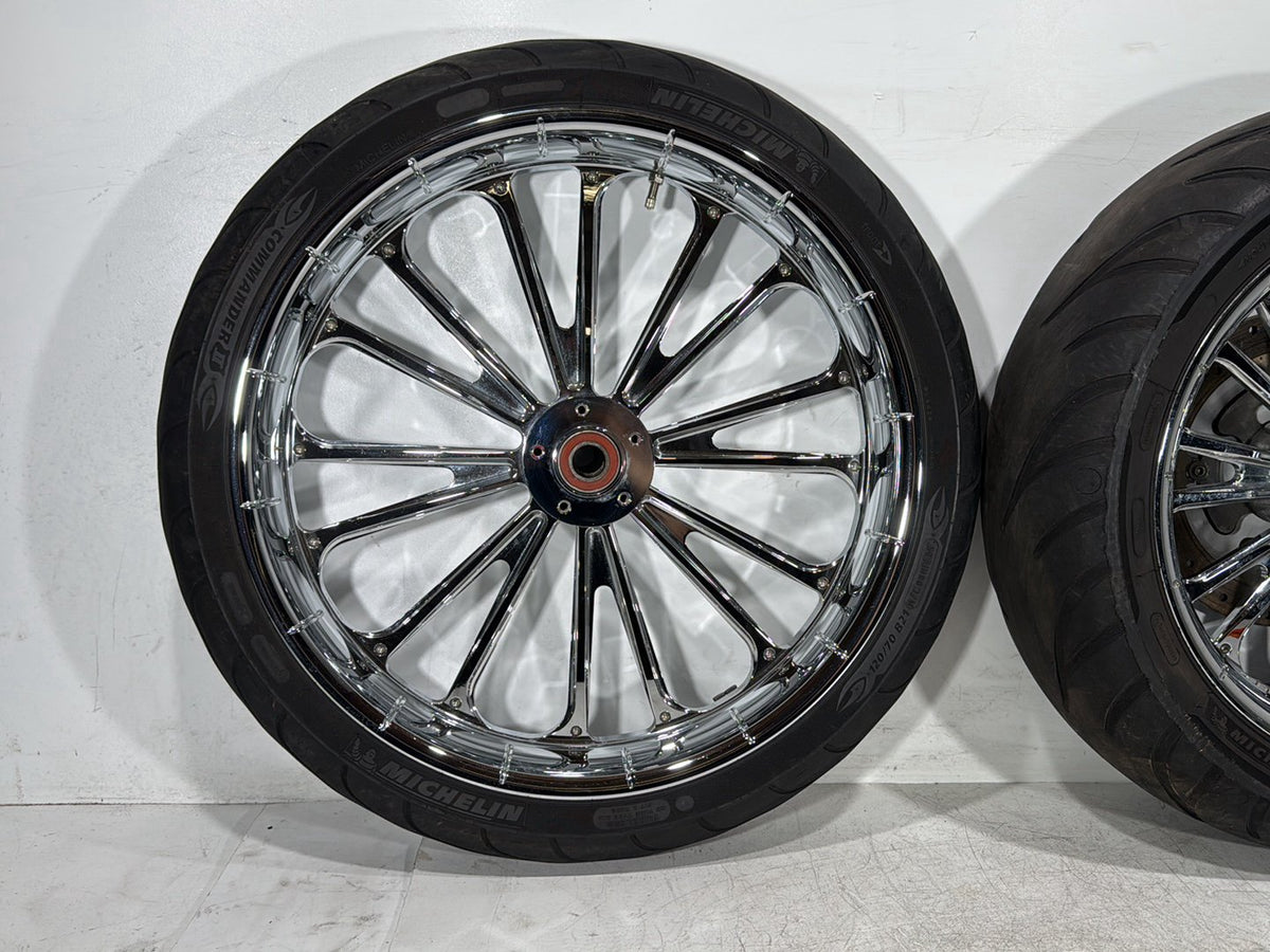 2009 Harley Road Glide Touring FLTR OEM Front & Rear Wheel Rim Tire