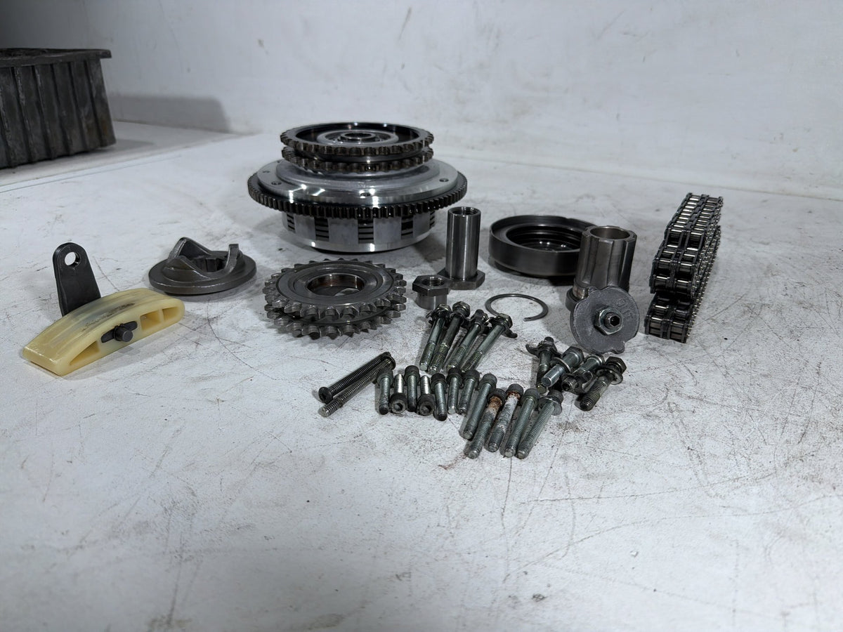 2001 Harley Fat Boy Softail FLSTFI OEM Clutch Basket Chain Tensioner Kit