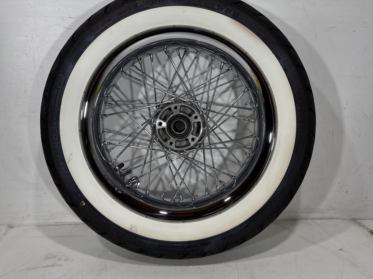 2011 Harley Softail Deluxe FLSTN OEM Front Wheel Rim Tire Spoked MT90B16 16"