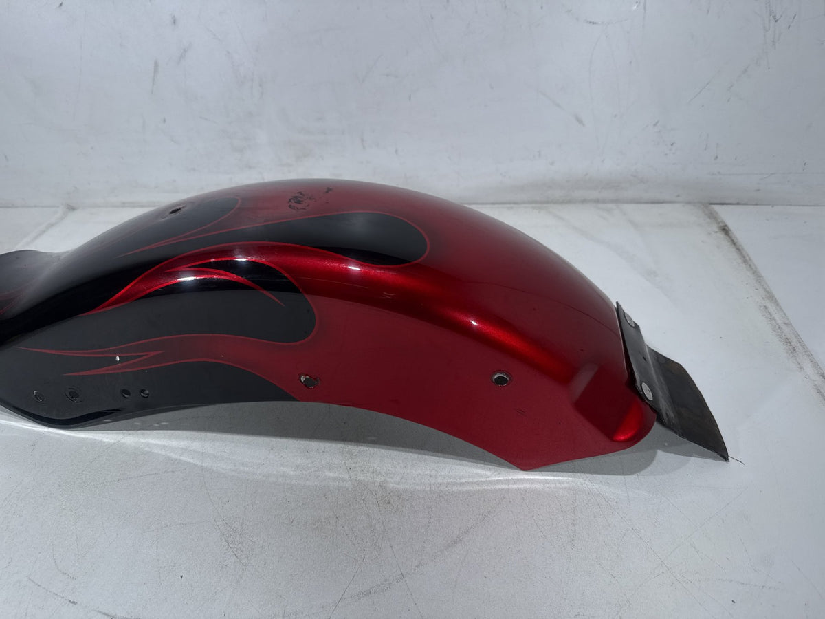 1994 Harley Softail Custom FXSTC OEM Rear Wheel Fender Panel Flames 59914-86A