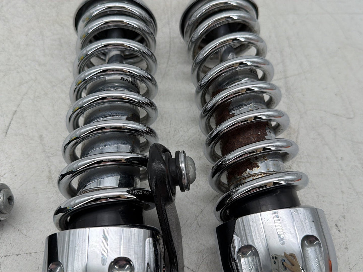 2014 Harley Dyna Low Rider FXDL Rear Left Right Shock Absorbers Progressive 14"