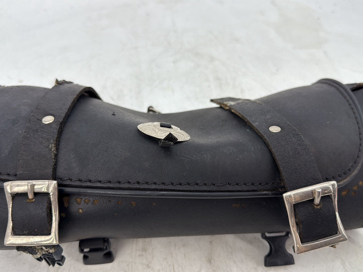 2012 Harley Dyna FXDF Fat Bob OEM Front Onboard Tool Bag Leather Storage