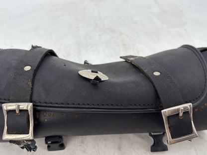 2012 Harley Dyna FXDF Fat Bob OEM Front Onboard Tool Bag Leather Storage