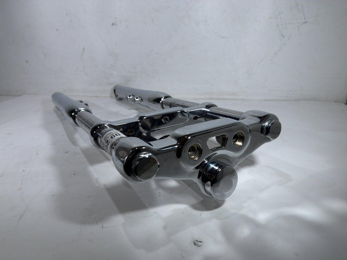 2001 Harley Softail Deuce FXSTD Front Triple Tree Set & LH RH Fork Legs Sliders