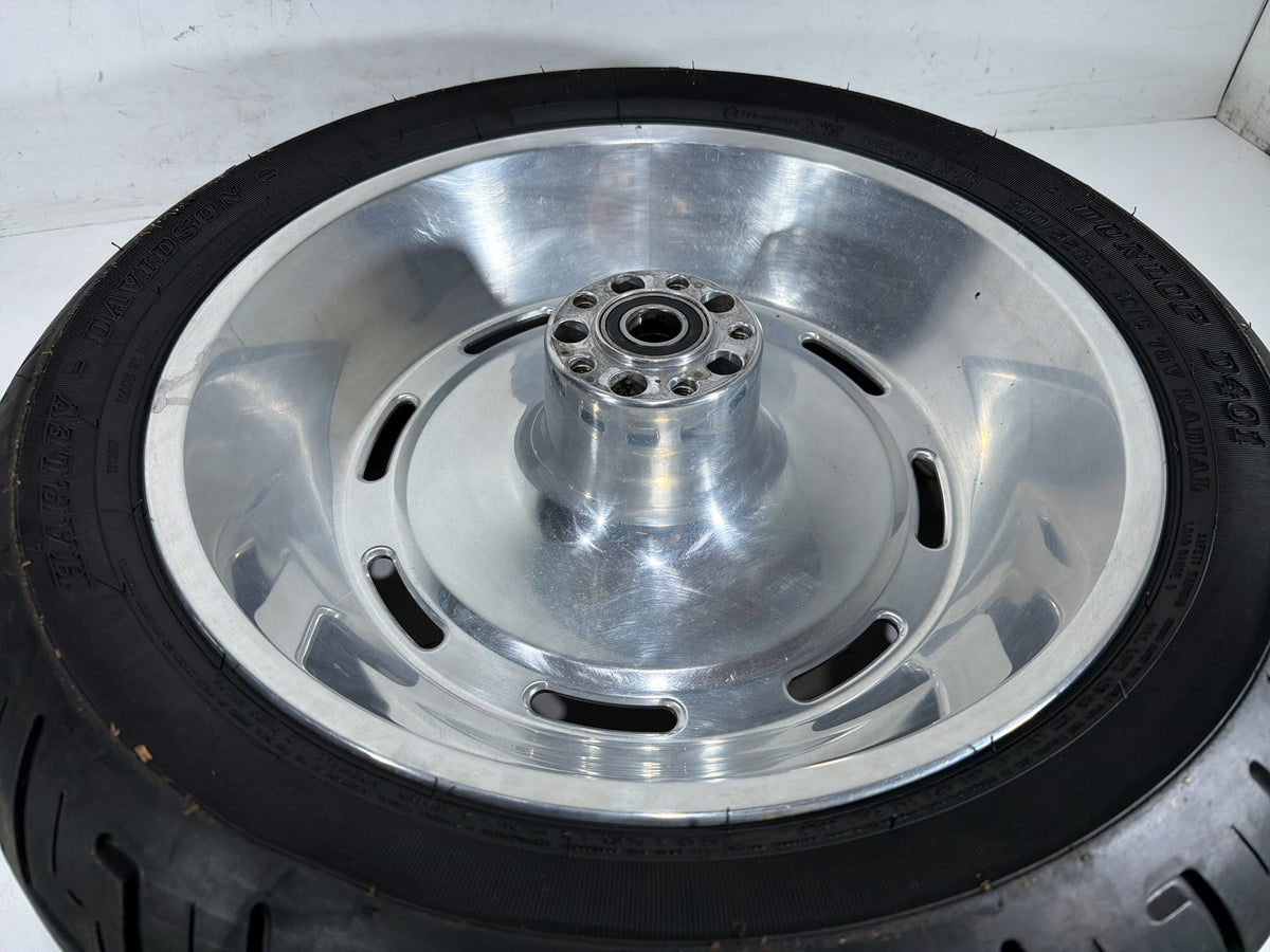 2008 Harley Softail Custom FXSTC OEM Rear Wheel Rim Tire 200/55R17 78V 17"