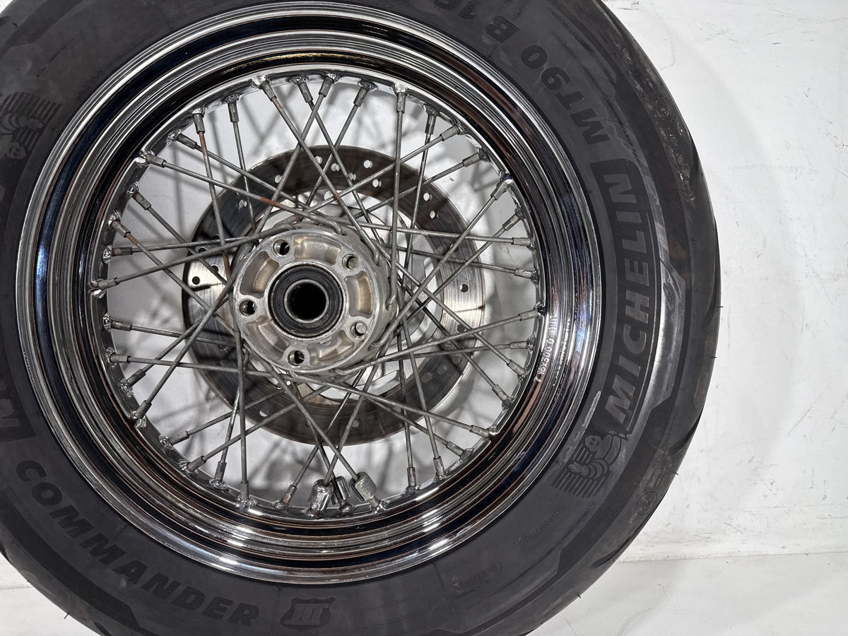 2003 Harley Road King Touring Classic OEM Rear Wheel Rim Tire Spoked MT90B16 16"