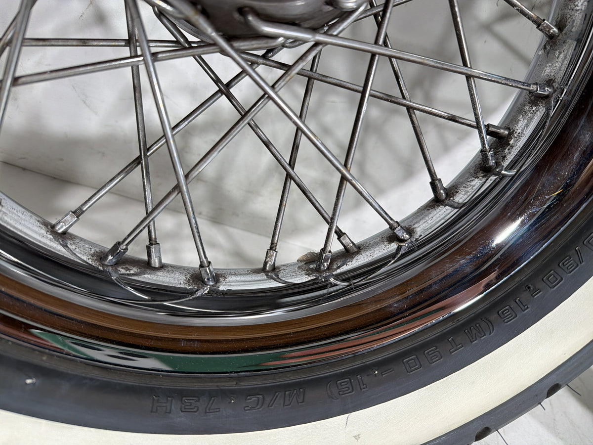 2004 Harley Electra Glide CVO Screamin OEM Front Rear Wheel Rim Tire Spoked 16"