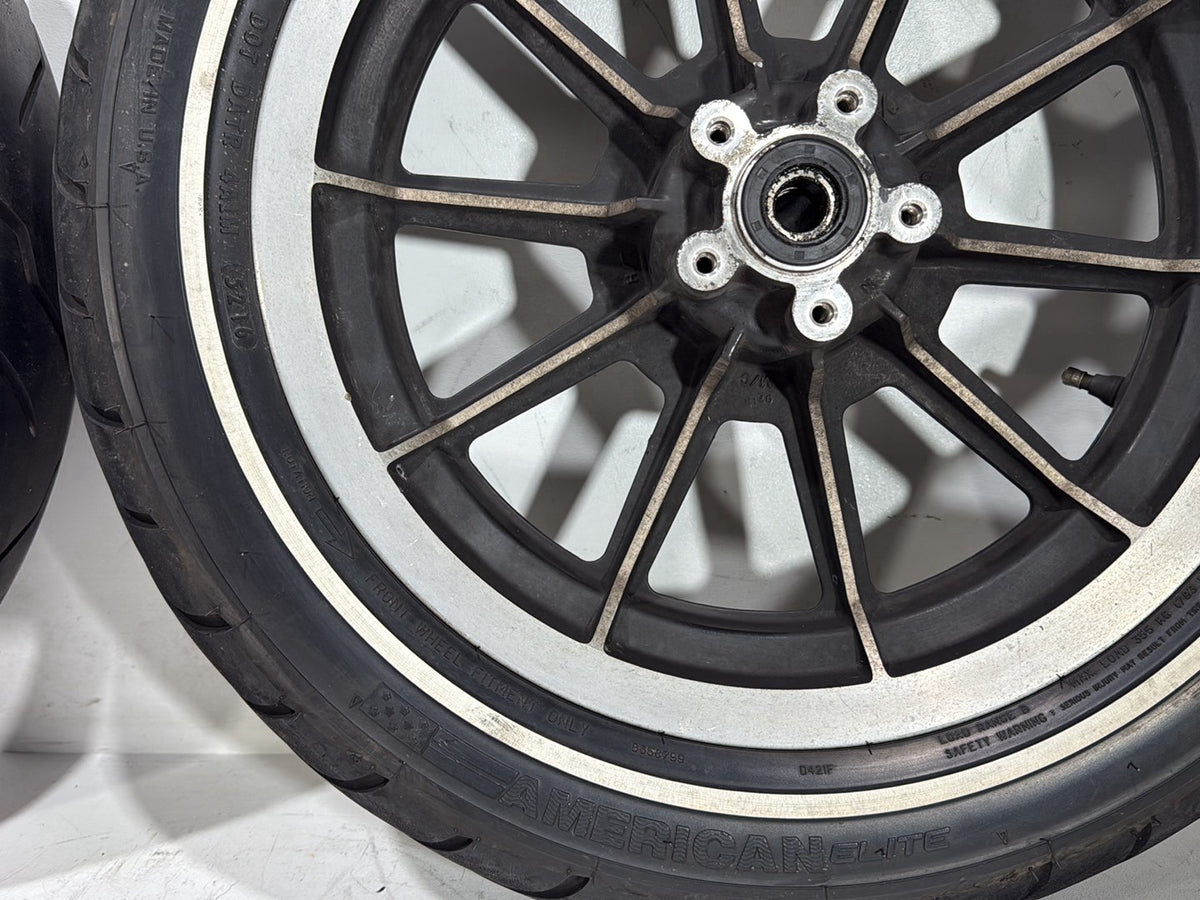 1995 Harley Road King Touring FLHR OEM Front & Rear Wheel Rim Tire MT90B16 16"
