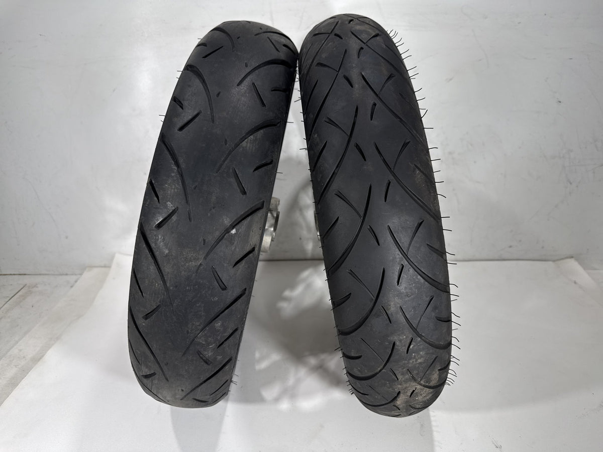 2004 Harley Road King Touring Classic OEM Front Rear Wheel Rim Tire Spoked 16"