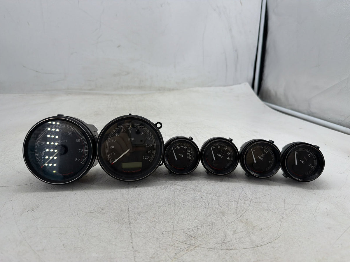13 Harley Electra Glide Touring OEM Air Oil Volt Fuel Tacho Speedo Gauges 34K