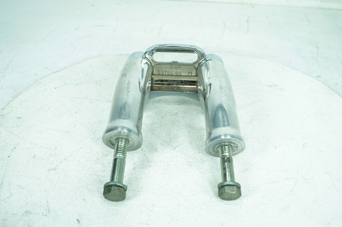 2008 Harley Dyna FXDL Low Rider OEM Front Handlebar Riser Top Clamp Chrome